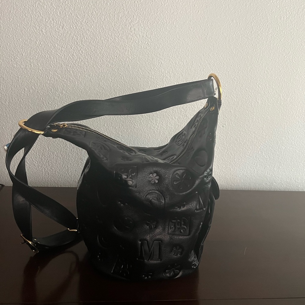 Marino Orlandi Black Embossed Bag